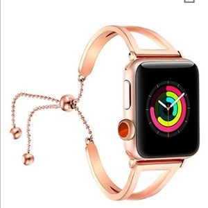 Apple Watch Compatible Rose Gold Band